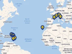 Mapa plavby