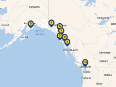 Mapa plavby